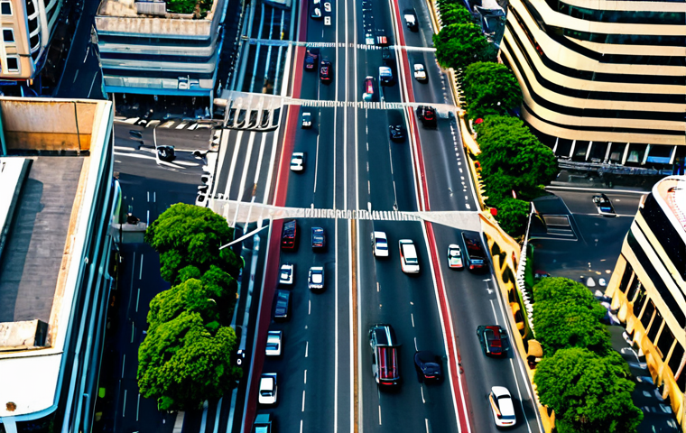 라고스 교통 체증 해결책 - Intelligent Traffic Management**

"Aerial view of a bustling Lagos intersection, showcasing digital ...